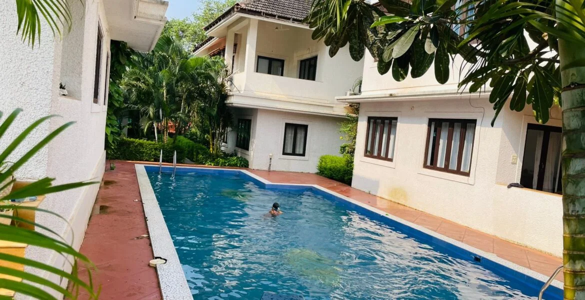 Rental 3 Bedroom Furnished Villa in Gated Complex ‘The Sanctuary” in Moira, North Goa