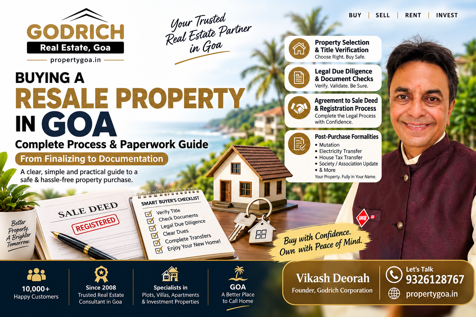 Buying a Resale Property in Goa: Step-by-Step Process, Legal Checklist & Post-Purchase Paperwork Guide