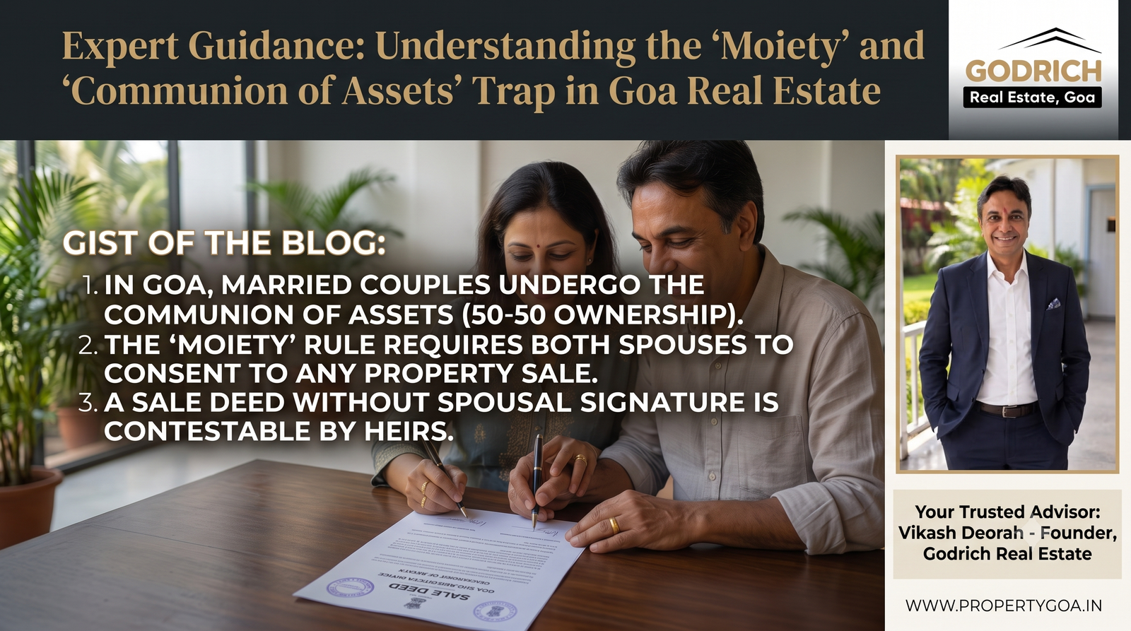 Buying Property in Goa: Why Both Spouses Must Sign (The Portuguese Civil Code Made Simple)