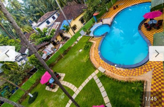 Sold 48 Room ,Resort on Rental in Calangute with Swimming Pool and Restaurant
