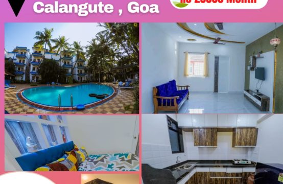 1BHK Furnished Apartment at Calangute on Rental