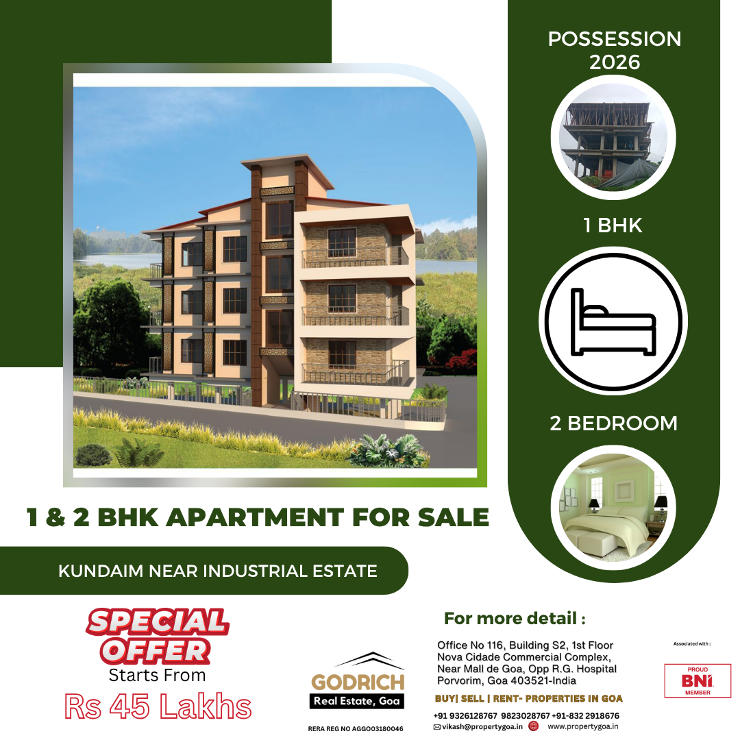 Krishna Niwas – Premium 1 &#038; 2 BHK Apartments in Kundaim, North Goa